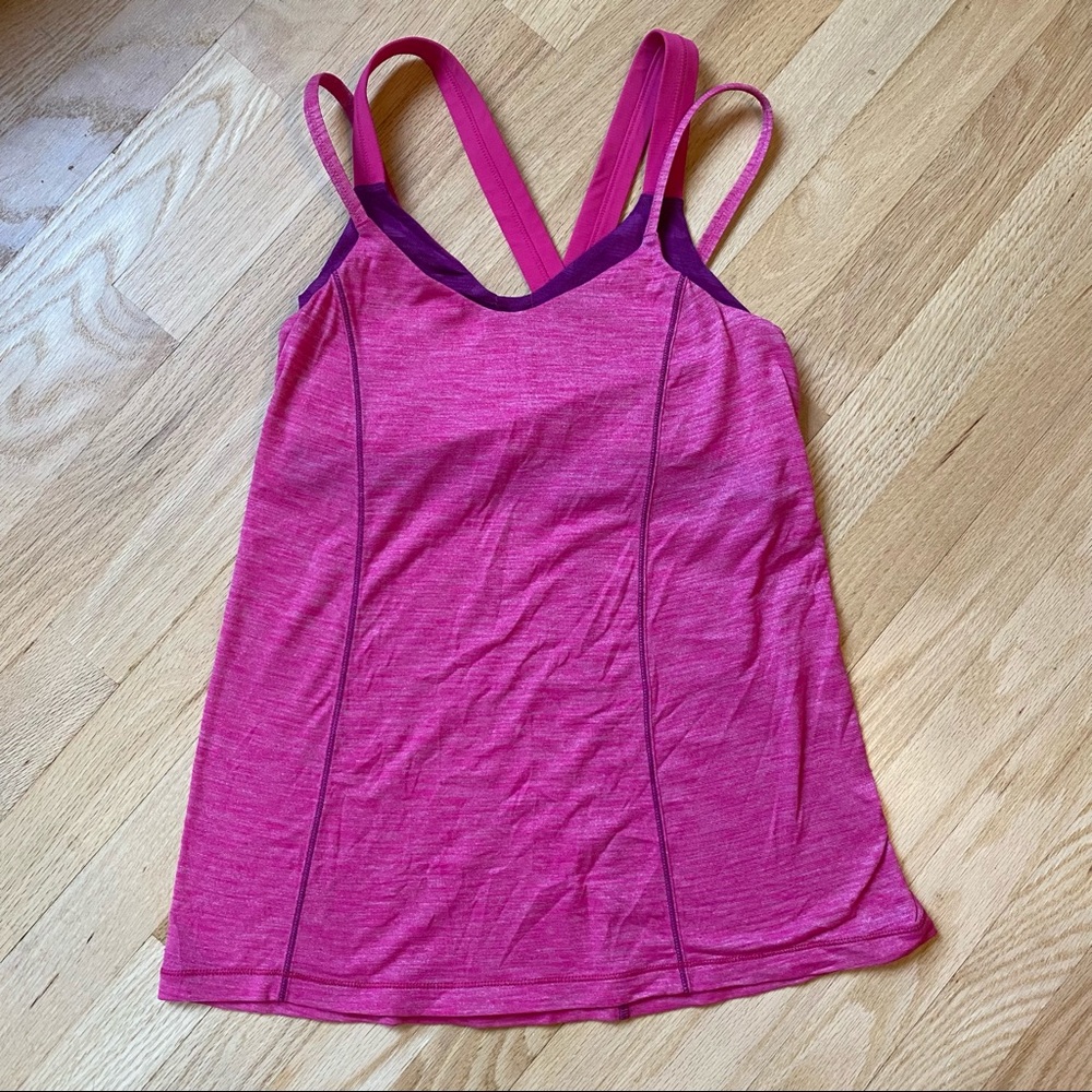 Lululemon Pink Tank top. Likely size 4.
